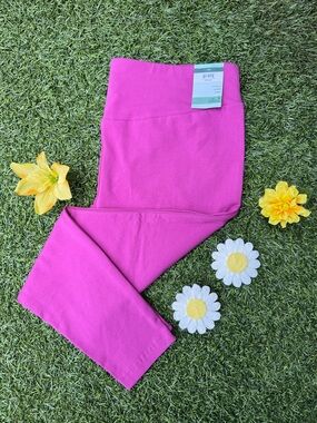 Leggings Plus Size 2X Terra & Sky NWT High Rise Mauve